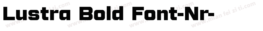 Lustra Bold Font-Nr字体转换